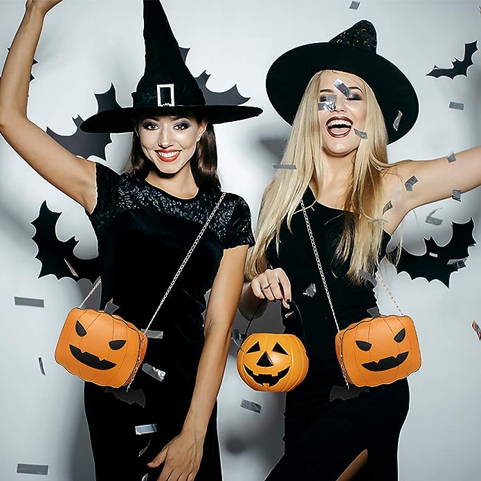 Pumpkin Shoulder Bag Halloween Devil Devil Shoulder Bag PU Leather Handbag
