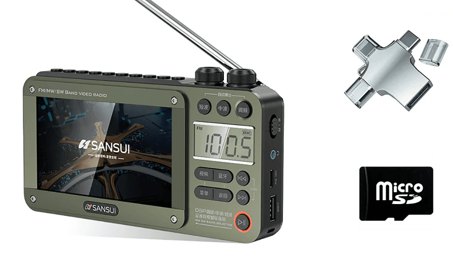 High-end Video Plug-in Bluetooth Pocket Full Band Video Radio