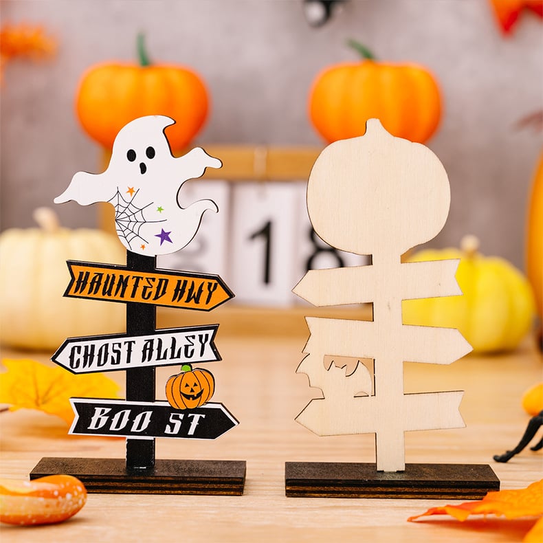 Halloween wooden ornaments