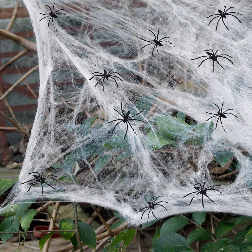 Halloween spider cotton spider web