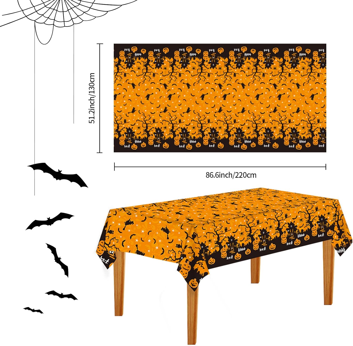 Halloween party decoration tablecloth