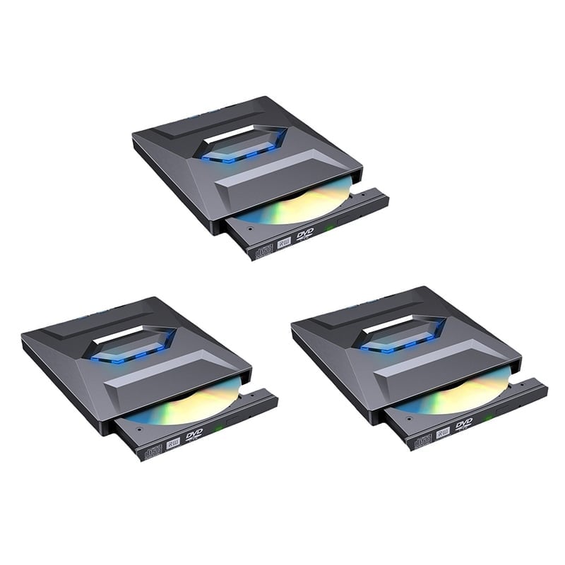 Aless™ 7-in-1 External USB DVD Drive & Blu-ray Player