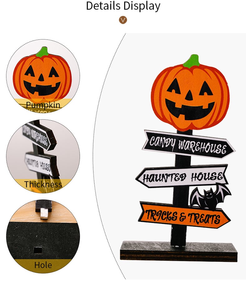 Halloween wooden ornaments