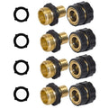 3/4 Inch Garden Hose Quick Connector 4 Sets/bag