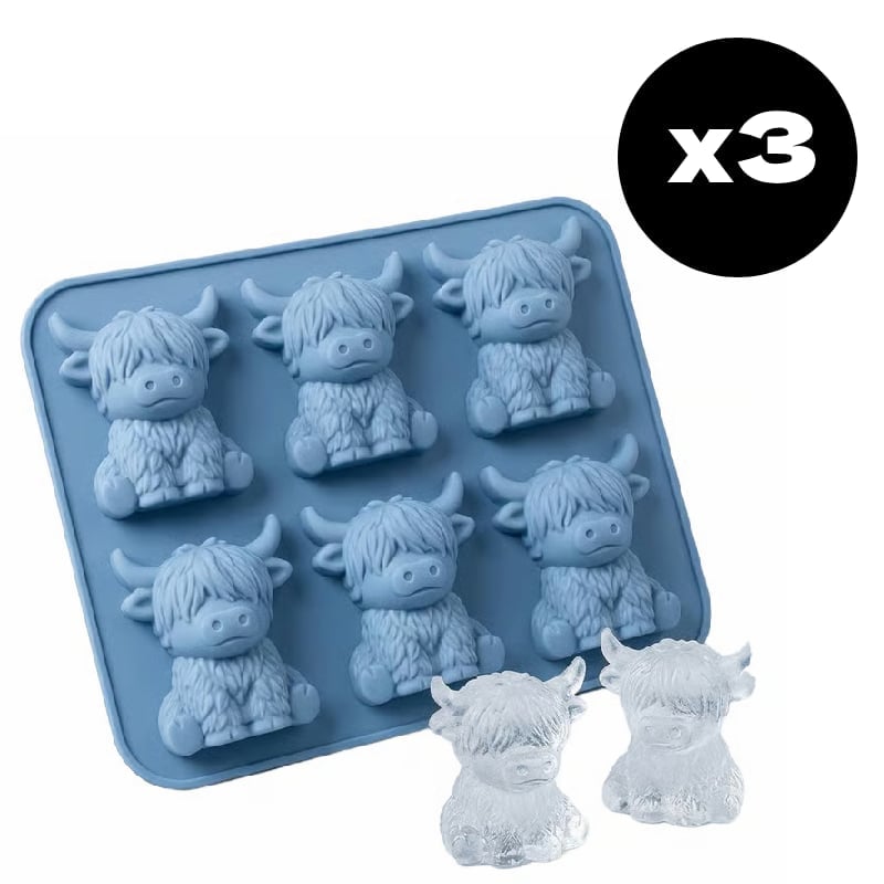 Highland Cow Silicone Ice Cube Tray