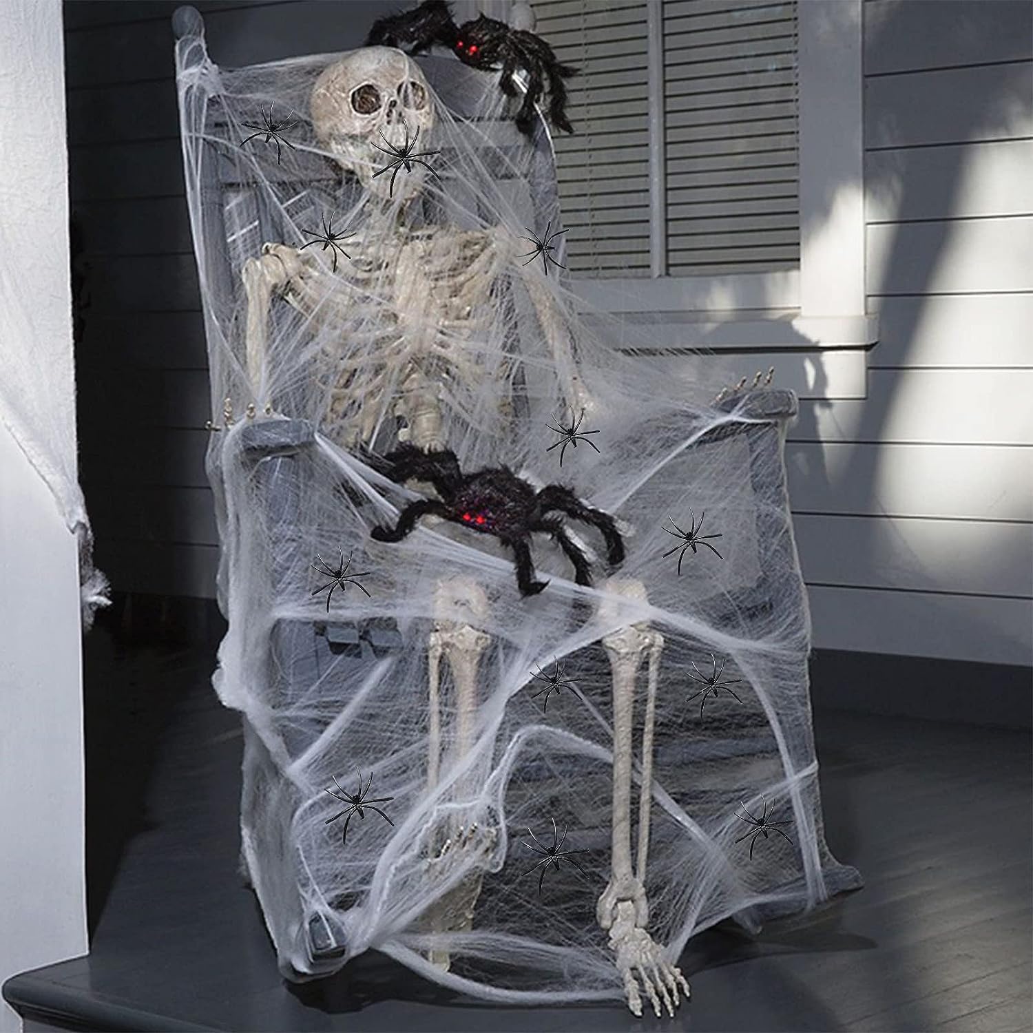 Halloween spider cotton spider web