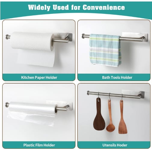 🧻Wall-mounted Punch-free Paper Towel Holder —— Space-saving Kitchen Organizer🌟