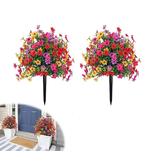Artificial Violet for Outdoor Indoor Garden Home Decoration