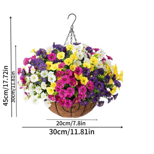 Artificial Hanging Flowers for Outdoors