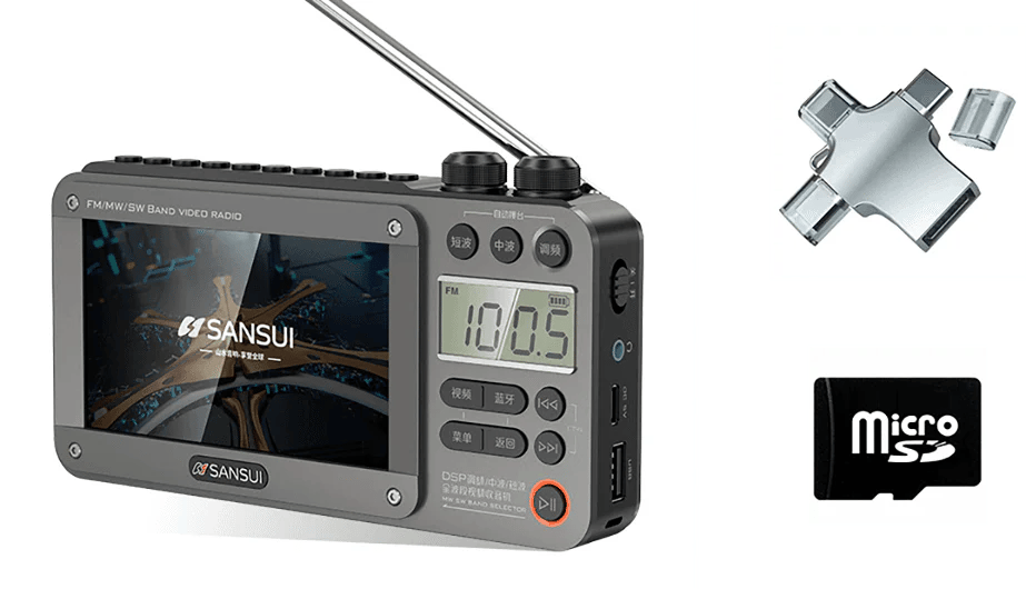 High-end Video Plug-in Bluetooth Pocket Full Band Video Radio