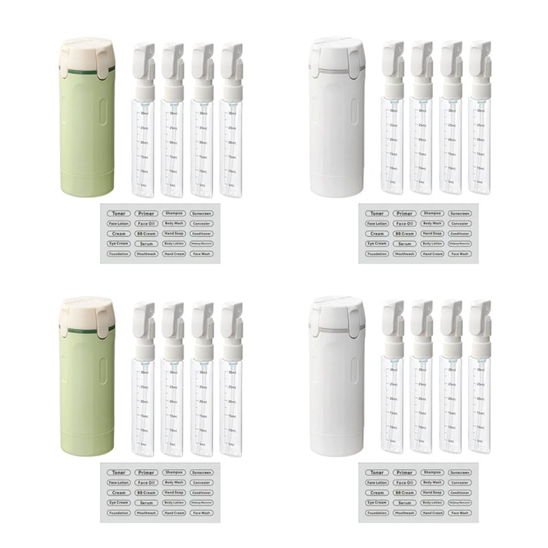 4-in-1 Leakproof Rotatable Travel Dispenser Set