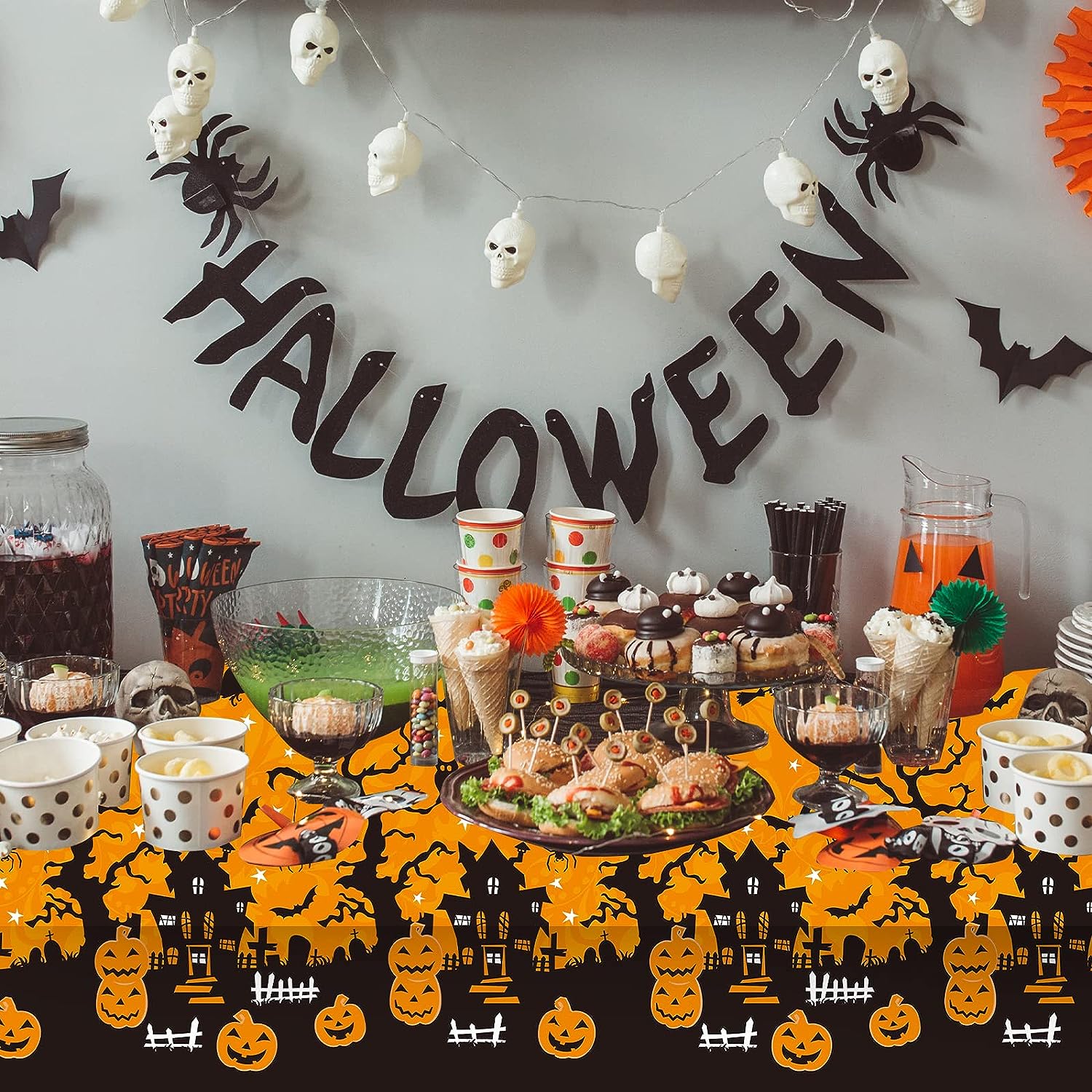 Halloween party decoration tablecloth