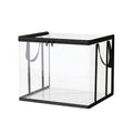 Large Clear Thick Plastic Storage Box with Hinged Lid