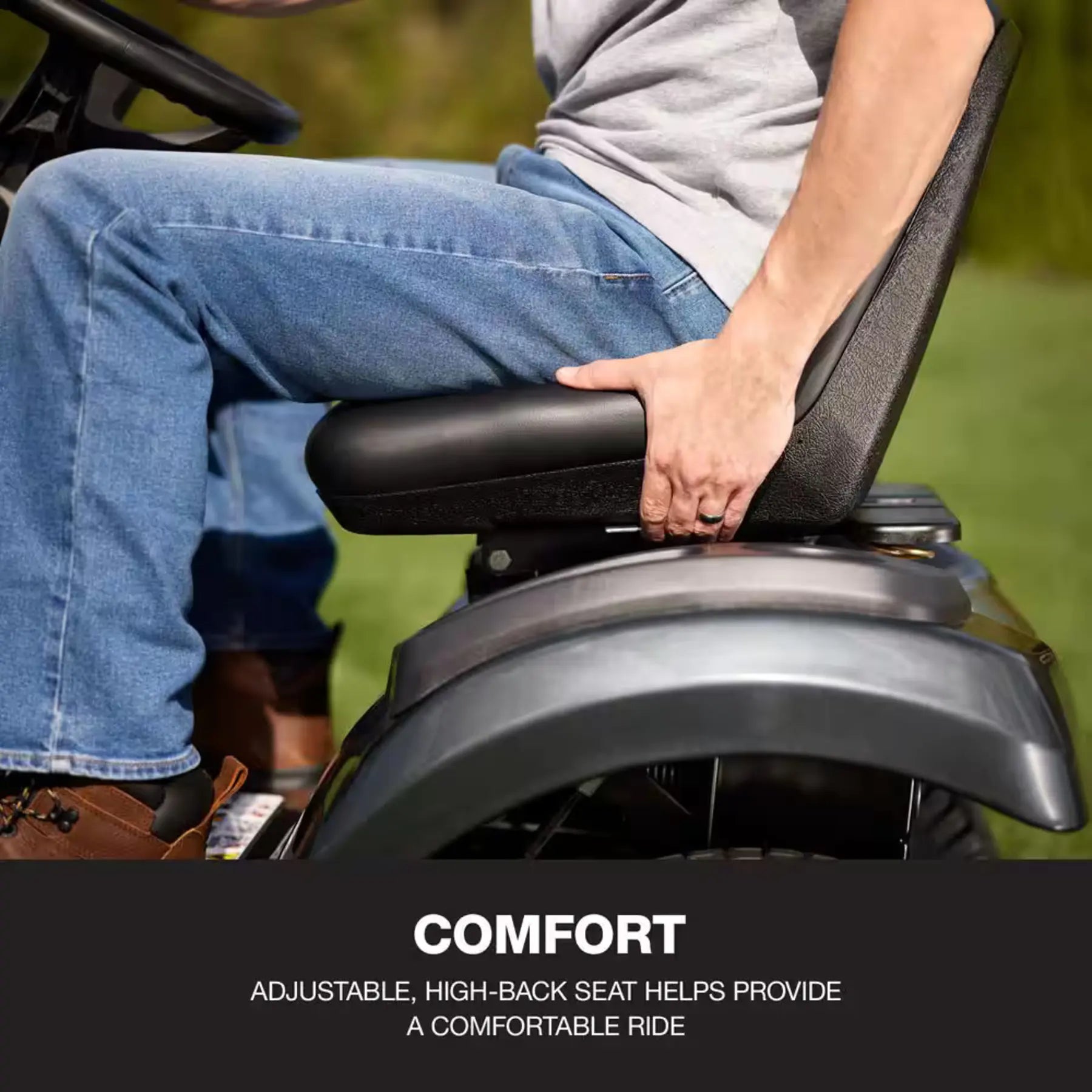Super Bronco XP 50 in. Fabricated Deck 24 HP V-Twin Kohler 7000 Series Engine Hydrostatic Drive Gas Riding Lawn Tractor