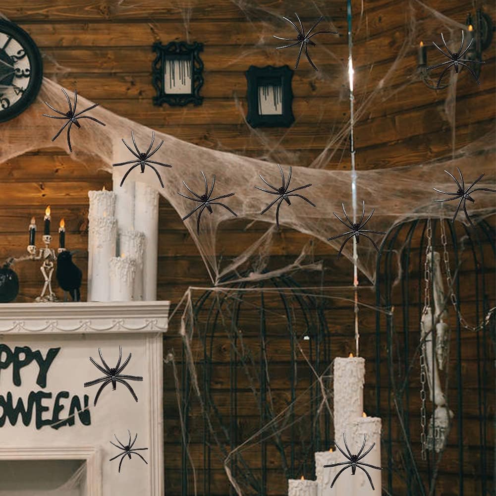 Halloween spider cotton spider web