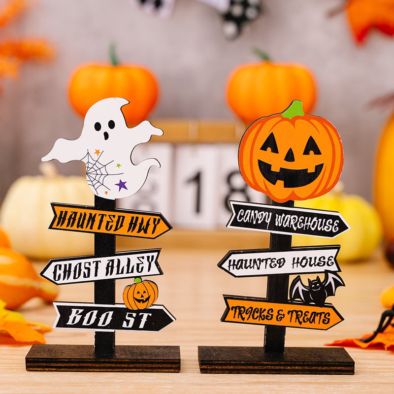 Halloween wooden ornaments