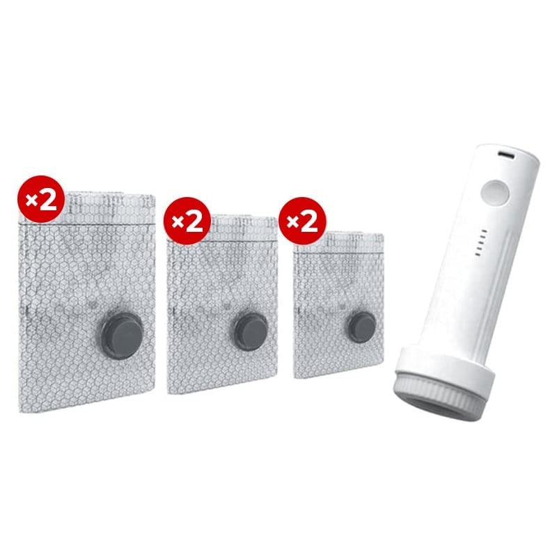 Cordless Travel Vacuum Bag Set