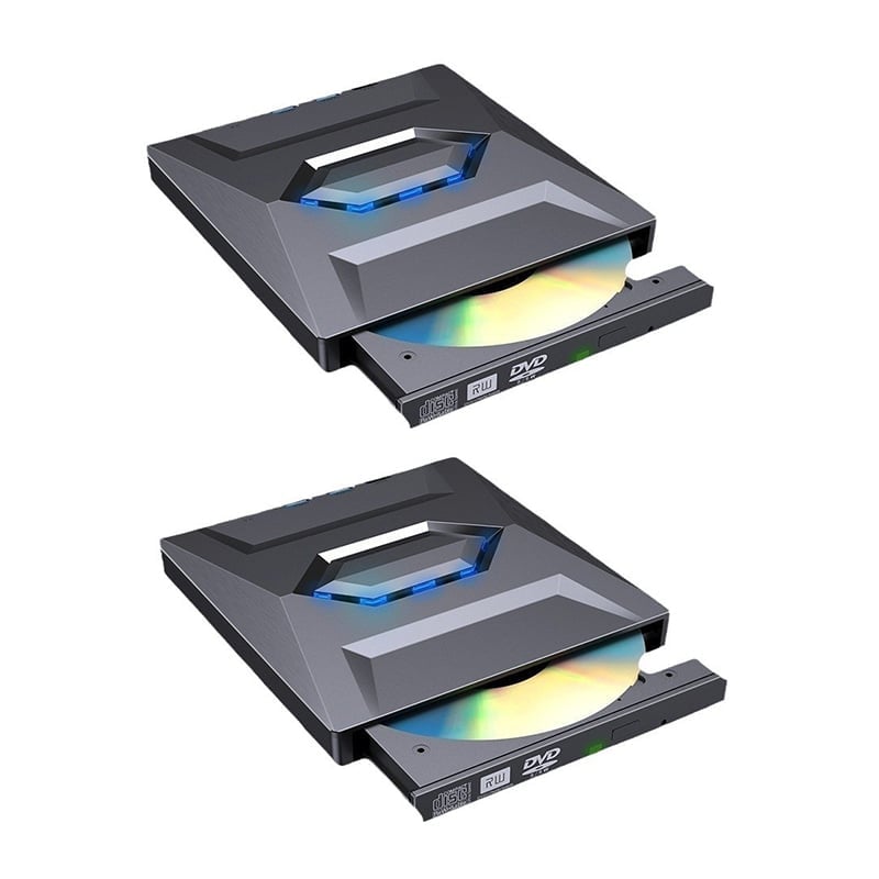 Aless™ 7-in-1 External USB DVD Drive & Blu-ray Player