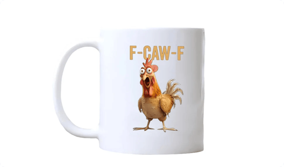 F-Caw-F Funny Chicken Mug