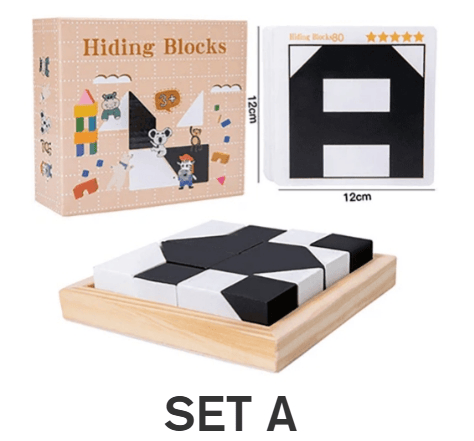Puzzle Hidden Building Blocks Puzzle Toys To Cultivate Children's Spatial Imagination Ability Parent-Child Interactive BoardGame