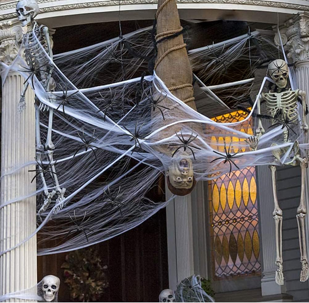 Halloween spider cotton spider web