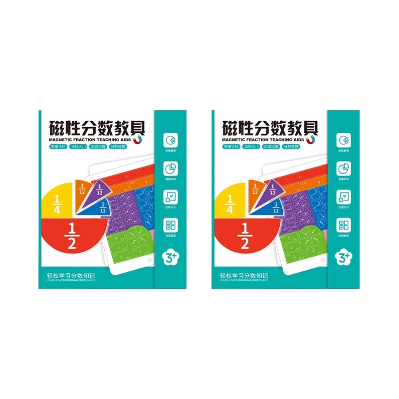 Montessori Magnetic Book Fraction Puzzle For Children