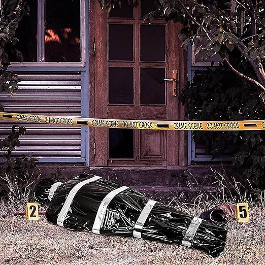 Halloween prop scary fake corpse wrapped corpse atmosphere decoration
