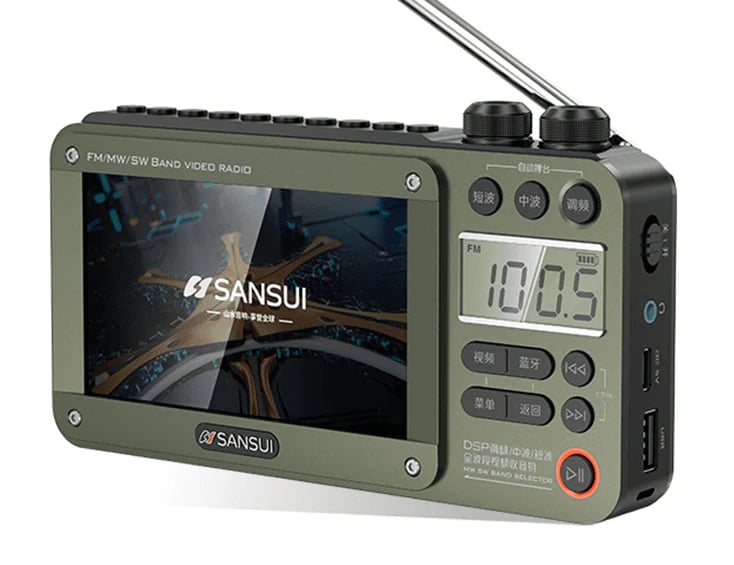 High-end Video Plug-in Bluetooth Pocket Full Band Video Radio