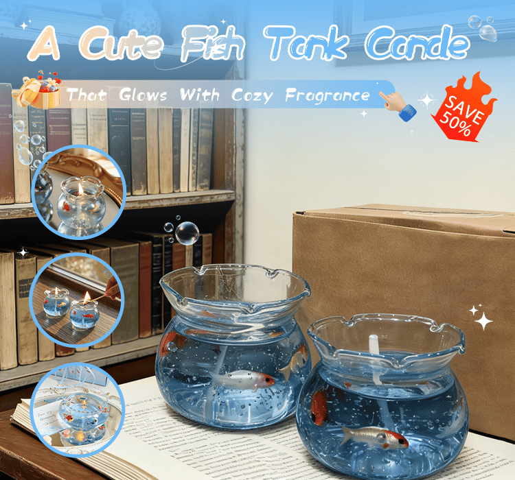 Mini Bubble Fish Tank Scented Candle