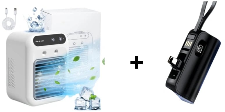 Mini Portable Air Conditioner with Cooling and Humidification Function