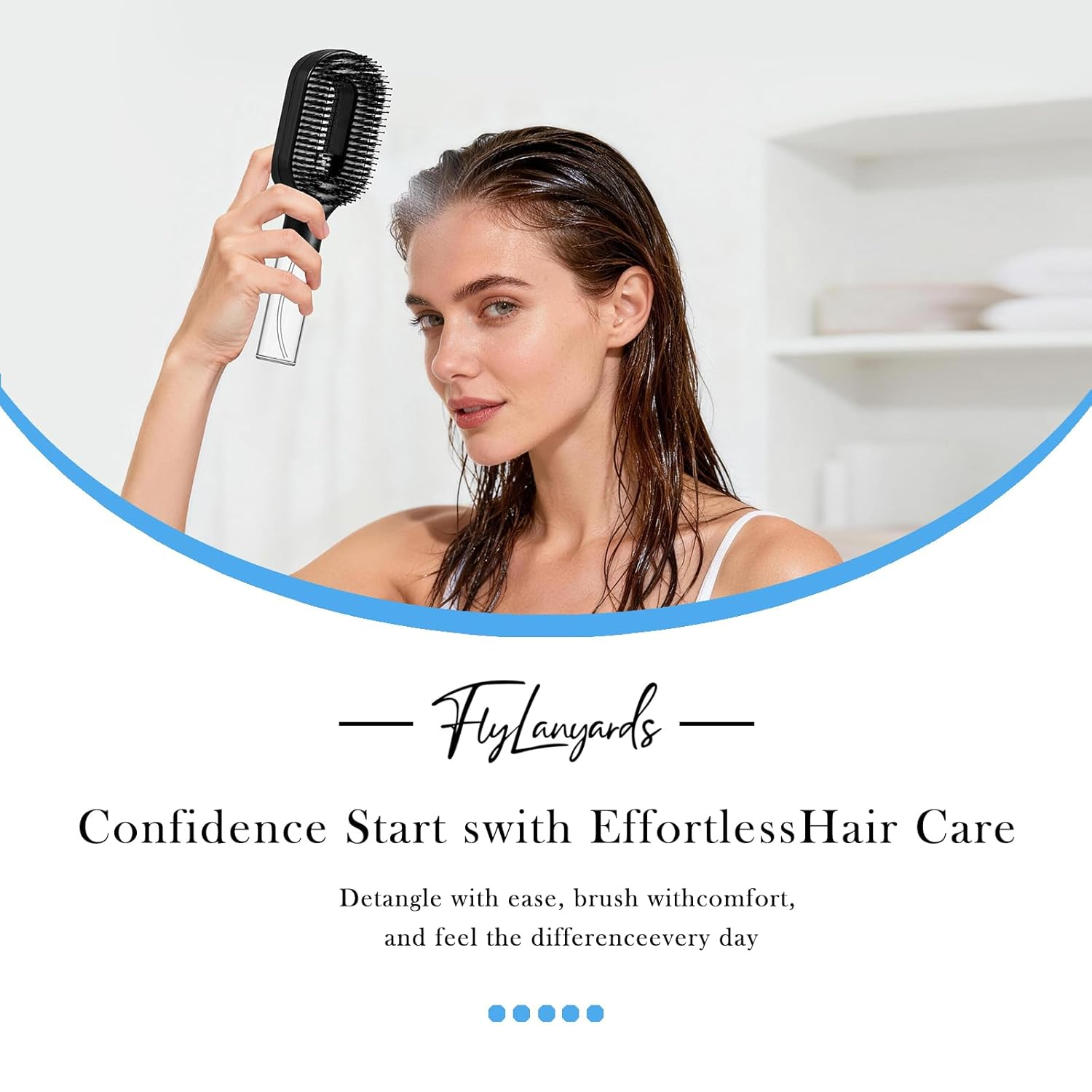 2-in-1 Detangler Hair Brush with Built-In Mist Sprayer